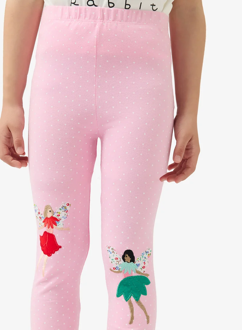 Pinata  Fairy Print Pink Leggings for Women | Best Price UAE